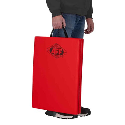 AFF Folding Mechanic Pad - 47" Length Heavy Duty Pad for Lying, Sitting or Kneeling - Chemical Resistant Vinyl Upholstery with Carrying Handle - Garage & Repair Shop Use