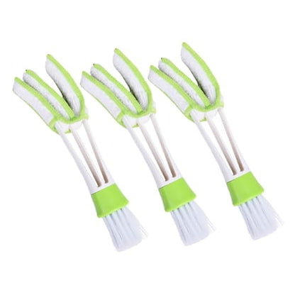 Ciieeo Car Air Vent Detail Brush 3pcs Set Double-Ended Louver Cleaner Duster for Automotive Air Conditioner Vents Interior Crevice Cleaning Tool for Car Dashboard