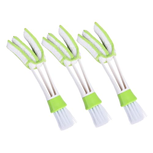 Ciieeo Car Air Vent Detail Brush 3pcs Set Double-Ended Louver Cleaner Duster for Automotive Air Conditioner Vents Interior Crevice Cleaning Tool for Car Dashboard