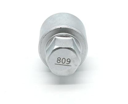 TMAX #809 Anti-Theft Wheel Lug Nut Removal Socket Key 3436 for Audi - size: Key #809