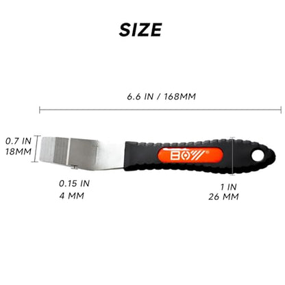 Extended Hydraulic Piston Press for Bicycle Disc Brakes – Caliper Pad Spreader Tool Improved Design with Longer Handle & Extended Tip for Safe Brake Maintenance – Durable Dual-Density Grip