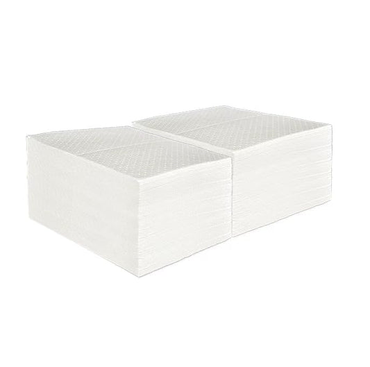 A A IN Heavyweight Oil Absorbent Pads, 15" x 20" Oil-Only Absorbent Mat, 300PCS Oil Spill Pads for Garage, Shop, Automotive & Industrial Use,White