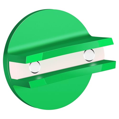 Magnetic Pinch Weld Jack Pad, 1PC, Green | 0.45'' Width Slotted, Weld Frame Rail Adapter for Floor Jack, Compatible with Most Off-Road Trucks, Pickups, SUVs, Sedans - color: Green