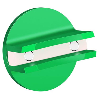 Magnetic Pinch Weld Jack Pad, 1PC, Green | 0.45'' Width Slotted, Weld Frame Rail Adapter for Floor Jack, Compatible with Most Off-Road Trucks, Pickups, SUVs, Sedans - color: Green
