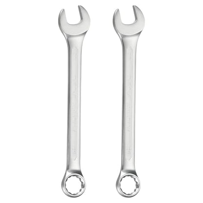 HARFINGTON 2Pcs Metric Combination Wrench 20mm Open End & 15-Degree Offset 12-Point Box End Chrome Vanadium Steel Industrial Grade Double Ended Wrenches Spanners Tools - size: 20mm