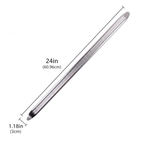 2-Pack 24-Inch Heavy Duty Tire Spoon Set, Professional Forged Steel Tire Changing Tool, High-Leverage Tire Lever Iron Bars for Motorcycles, Dirt Bikes, ATVs, Cars, and Lawn Mowers - color: 2PCS/24IN