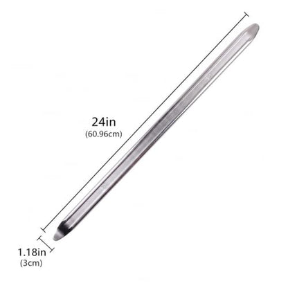 2-Pack 24-Inch Heavy Duty Tire Spoon Set, Professional Forged Steel Tire Changing Tool, High-Leverage Tire Lever Iron Bars for Motorcycles, Dirt Bikes, ATVs, Cars, and Lawn Mowers - color: 2PCS/24IN