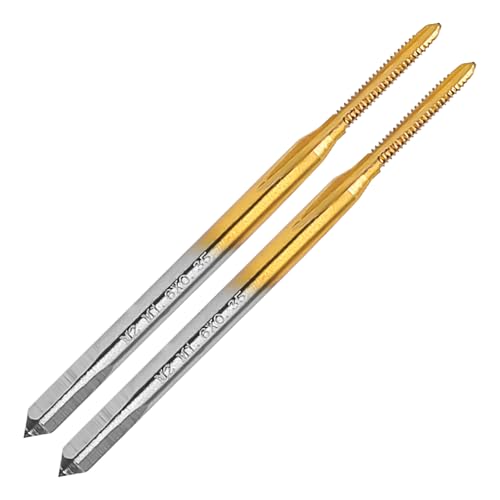 2Pcs M1.6 X 0.35 Metric Thread Tap,M1.6 X 0.35mm M2 HSS Right Hand Thread Milling Tap - size: M1.6x0.35 - 2Pcs