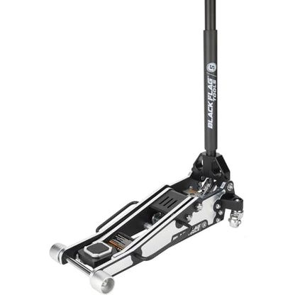 Black Flag™ Eliminator 1.5-Ton Low Profile Aluminum Floor Jack, 3,000 lb | 16.1 Inch Max Lift Height, 2.38 Inch Low Entry Clearance, Dual Piston Pump for Fast Lifting, Lightweight Design