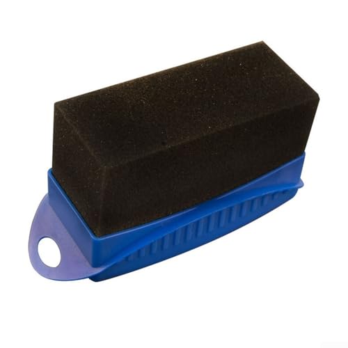 Wheel Brush with Cap for Car Detailing, Soft Polyester Cotton Rim Cleaner for Brake Dust, Yellow(Blue)