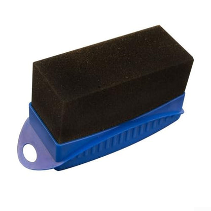 Wheel Brush with Cap for Car Detailing, Soft Polyester Cotton Rim Cleaner for Brake Dust, Yellow(Blue)