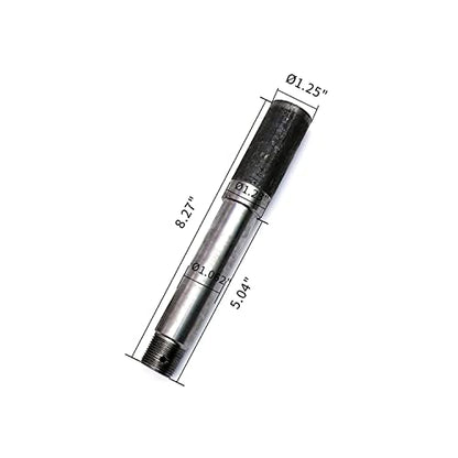 5 Bolt on 4-1/2 Inch Circle Hub Assembly Includes (2) 1-1/16 Inch Straight Spindles & Bearings,Set of 2 - size: GL4853E*2