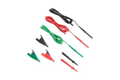 Fluke TL1550B 3 Piece Test Lead Set with Alligator Clips, 5000V DC Voltage, 20A Current, 103-25/128" Cable Length - style: TEST LEAD SET WITH ALLIGATOR CLIPS