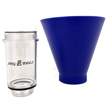 APSG Engine Oil Funnel | Compatible with Select Hyundia KIA Honda and More | Threaded Locking No-Spill Tool Screws Directly INTO Filler | Fast & Easy Oil Change/Filter with No Mess