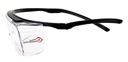 SAFE HANDLER Duarte Premium Safety Glasses Over Eyeglasses; ANSI Z87.1 Impact Resistant Polycarbonate Lenses with Anti-Fog & Scratch, UV400 Protection Safety Goggles (1 Pair) | ANSI Z87.1, Impact & Scratch Resistant UV 400 Eyewear for Men & Women — Built