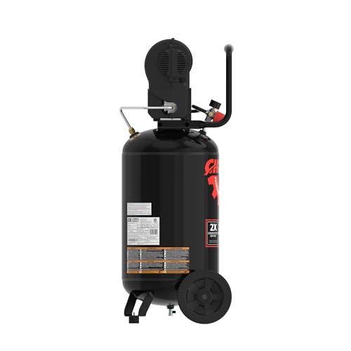 Campbell Hausfeld 15 Gallon Vertical Air Compressor, 225 PSI, Oil‑Free