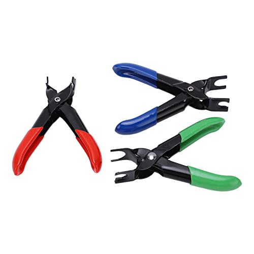 Aramox 3-Piece Fuel Line Pipe Disconnect Pliers Set, Universal Anti-Slip Handles for Petrol Cars
