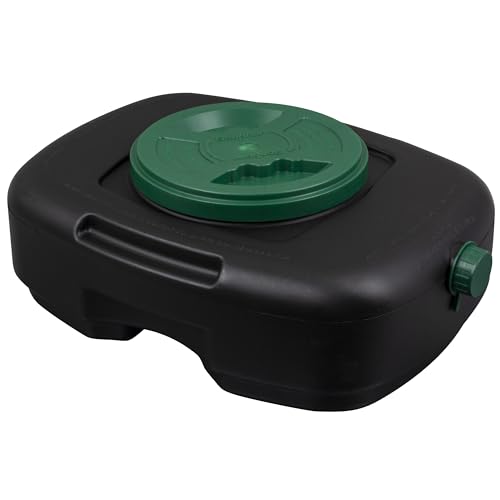 Scepter 12 Qt Oil Drain Pan with Lid, Filter Drain Screen, and Pour Spout | Drain Pan for Automotive Fluids: Engine Oil, Anti-Freeze, Transmission Fluid and More, 13" x 17-1/4" x 6", Model AM06984 - size: 12 Quart