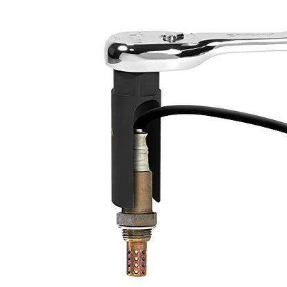 Powerbuilt 1/2-Inch Drive x 7/8-Inch (22mm) Oxygen Sensor Socket, 6 Point O2 Sensor Remover Tool with Side Wire Gate, Chrome-Vanadium Steel made - 648442 - style: Oxygen Sensor Socket
