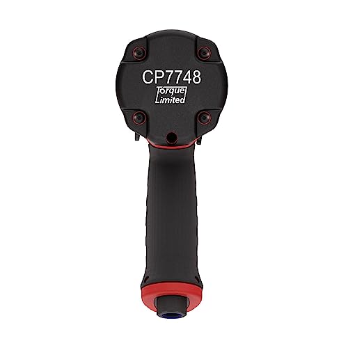 Chicago Pneumatic CP7748TL - 1/2 Inch Air Impact Wrench, Torque Limited, Pistol Handle, Max Torque Reverse Output 960 ft.lbs / 1300 Nm - 7000 RPM, Twin Hammer - size: 1-Inch Short Anvil - Torque, style: New Version
