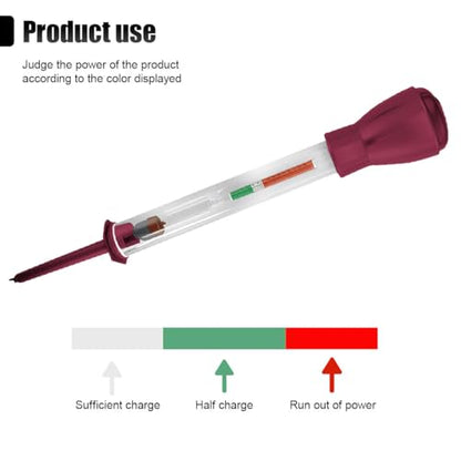 ZIMISI Car Battery Hydrometer, 11.5 Inch Deep Cycle Electric Hydraulic Density Meter, Precision Fast Detection Battery Tester, Automotive Repair Tool for Car, Golf Cart (Red) - color: Red