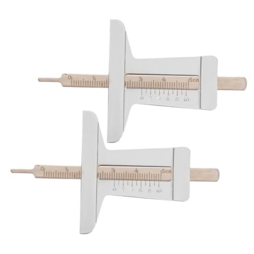2pcs Tire Depth Gauge Tool for Tire Maintenance and Replacement Stainless Steel Material with User-Friendly Design and Markings Accurate Tread Depth Measuring Instrument