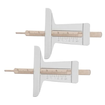 2pcs Tire Depth Gauge Tool for Tire Maintenance and Replacement Stainless Steel Material with User-Friendly Design and Markings Accurate Tread Depth Measuring Instrument