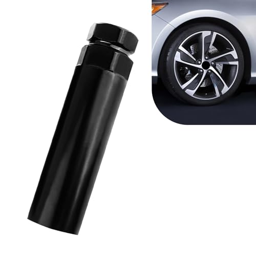 1 PC 6 Spline Lug Nut Socket, Fuel Rim Lug Nut Lock Removal Tool, Anti-theft Steel Wheel Lock Hex Socket Wrench, for 21 mm (13/16 Inch) & 22 mm (7/8 Inch) Hex Socket Wrench (Black)