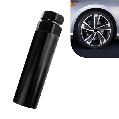 1 PC 6 Spline Lug Nut Socket, Fuel Rim Lug Nut Lock Removal Tool, Anti-theft Steel Wheel Lock Hex Socket Wrench, for 21 mm (13/16 Inch) & 22 mm (7/8 Inch) Hex Socket Wrench (Black)