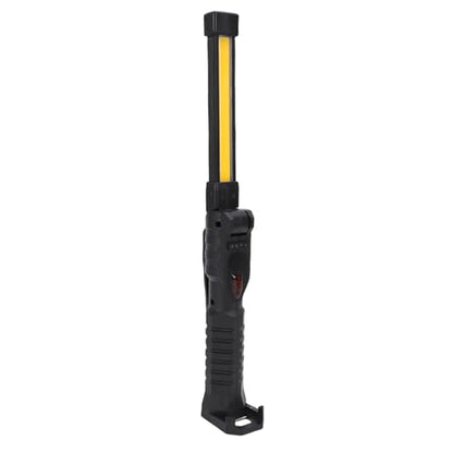 Keenso Magnetic Work Light with 360 Degree Rotation, 5 Modes and Retractable Hook, with Built in 1200mAh Battery and Type C Charging, for Mechanics, Car Repair, Garage and Emergency Use (Black)