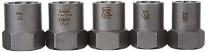 IRWIN HANSON Lugnut Extractor Set, 5-Piece (54125)