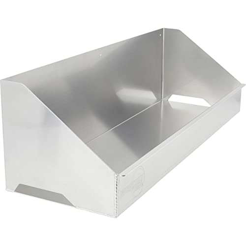 Speedway Motors Fixed Racing Jack Stand Storage Bin Aluminum Trailer Organizer Holds Two Stands, Wall Mount Design, Laser Cut TIG Welded Construction, 31 x 10 Inch