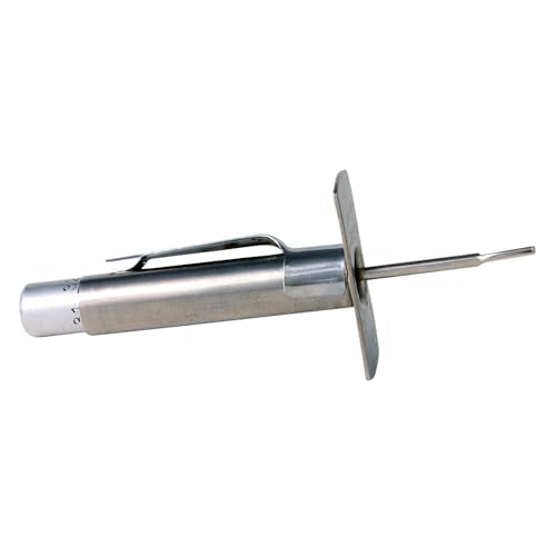 RockTrix - Tire Tread Depth Gauge - Provides Readings in 32nds - Stainless Steel Barrel and Aluminum Indicator Bar | Precise 32nds Measurement Tool. Aluminum Indicator Bar for Cars, Trucks, SUVs & Motorcycles. DIY Manual Tire Wear Gauge.