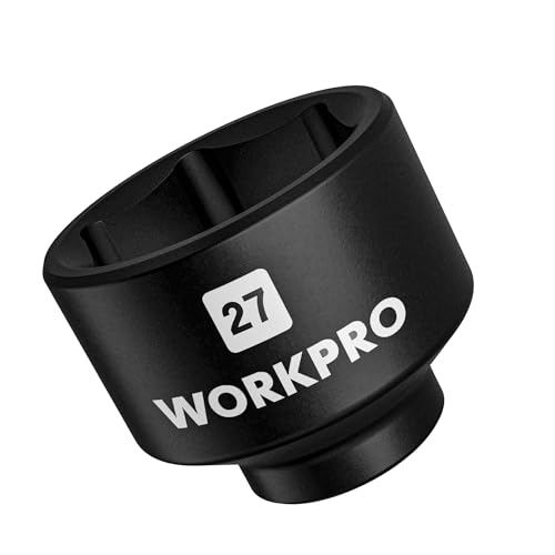 WORKPRO 27mm Oil Filter Socket Wrench, Oil Filter Removal Tool, Oil Filter Change Set, Ideal for Some Mercedes, Volkswagen, Hyundai, Kia, Minis, and Smart Car - style: 27mm