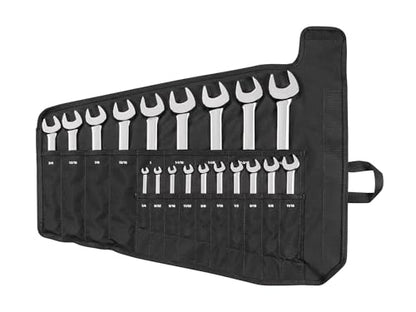 TEKTON Combination Wrench Set, 19-Piece | WCB94103 - size: 19-pc. (1/4 - 1-1/4 in.), style: Roll