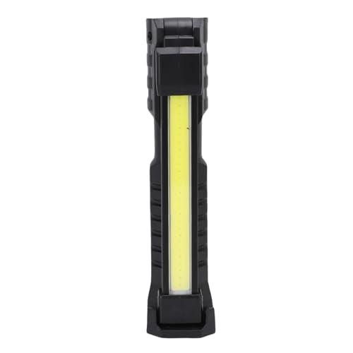 Keenso Magnetic Work Light with 360 Degree Rotation, 5 Modes and Retractable Hook, with Built in 1200mAh Battery and Type C Charging, for Mechanics, Car Repair, Garage and Emergency Use (Black)
