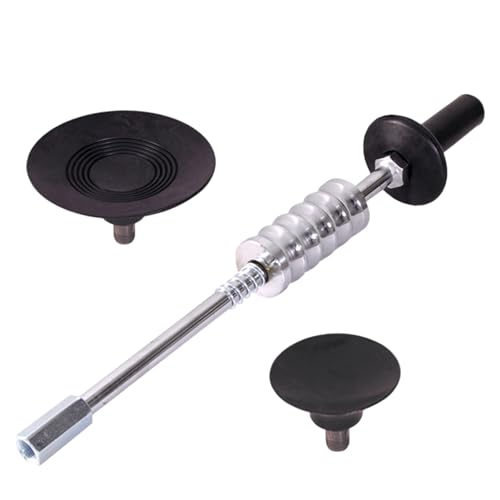3Pcs/Set Car Dent Puller Set, Heavy-Duty Slide Hammer Dent Puller with 2 Size Vacuum Suction Cups, Paintless Body Repair Tool Kit for Auto Bodywork & Garage Use.