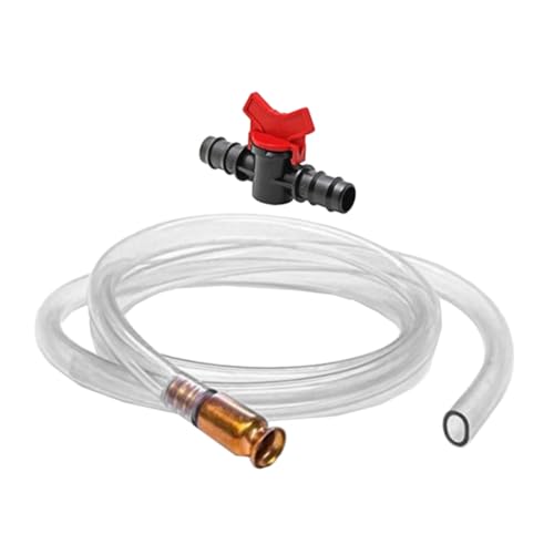 BESTOYARD 1set Automatic Siphon Pump Transfer Hose for Oil and Water Extraction Complete Kit Clamp and Connector for Automotive Maintenance