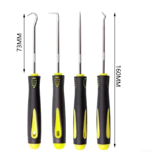 Car Trim Removal Pick Tool and Hook Set 90 Degree Right Angle O Ring Puller Auto Repair Kit (1#) - color: 1#