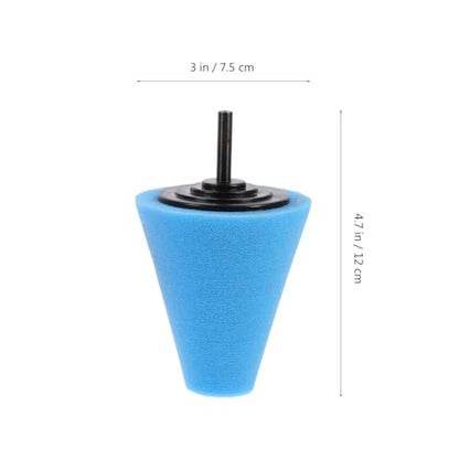 3pcs Car Wheel Polishing Sponge Pads Abrasive Cone Auto Wheel Hub Polishing Pads Kit for Automotive Detailing and Repair