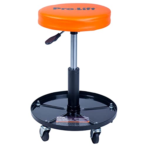 Pro-Lift PL9300H Pneumatic Chair with 300 lbs Capacity – Black/Orange - color: Orange