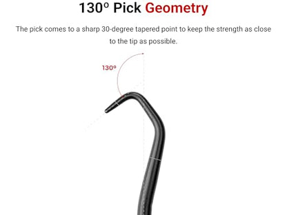 TEKTON 130-Degree Blunt Pick (1/8 x 3 in. shank) | PNH24108 | Made in USA - style: 130-Degree Blunt Pick