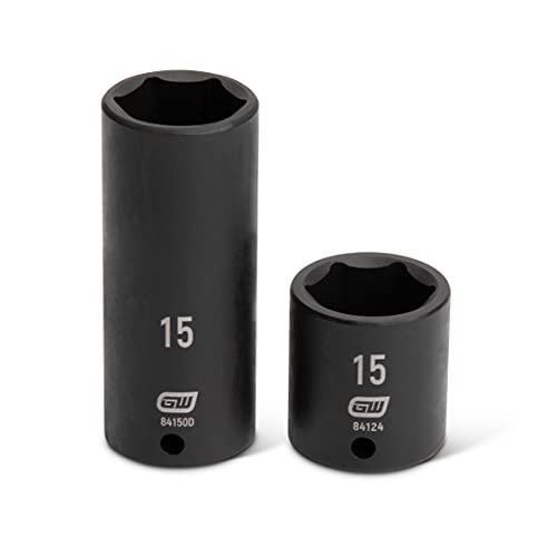 GEARWRENCH 48 Pc. 1/4" Drive 6 Pt. Impact Socket Set, Standard & Deep, SAE/Metric - 84902 - size: SAE/Metric