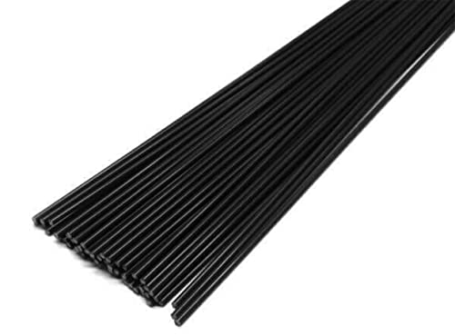 JOUNJIP 40pcs Polypropylene (PP) Plastic Welding Rods - 1/8 Inch Diameter (3mm) Round Sticks, 13"Long - For Car Headlight Tab Repairs (40Packs)