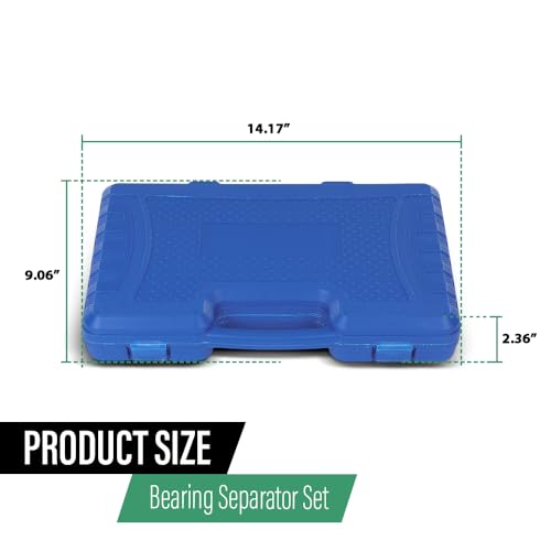 GRAND ORANGE 5-Ton Bearing Separator Set Flywheel Gear Puller Kit | 12PCS Heavy Duty 45# Steel with Storage Case