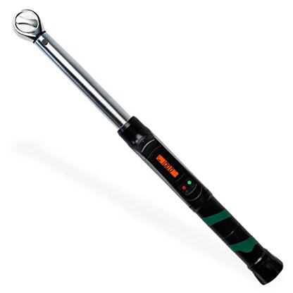 eTORK 3/8" Digital Torque Wrench, 10-100 ft-lb Electronic Torque Tool | 3/8" Drive With Backlit Display for Automotive Maintenance, Motorcycle Service, Bicycle Assembly, & Small Engine Repairs - size: 3/8-Inch, style: 10-100 ft.-lb