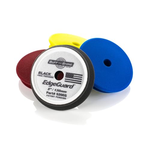 Buff and Shine - EdgeGuard Foam Buffing Kit - Multicolor - 5" - Pack of 4 - color: Multicolor, size: 5" (4 Pack)