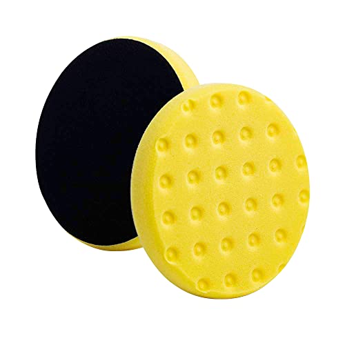 5.5" CCS Yellow Foam Cutting Pad (Pack of 2)- Lake Country Original CCS Yellow Compounding/Cutting Foam pad. Safe for All finishes and Painted Surfaces. Fits 5" Backing Plate. - color: Yellow, size: 5.5"
