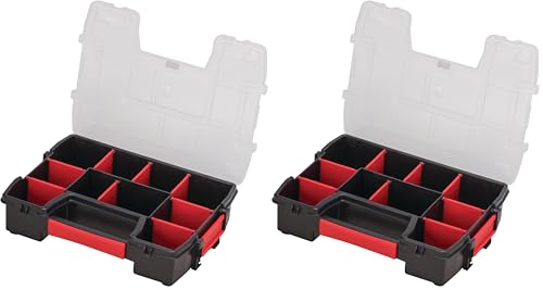 CRAFTSMAN Small Storage Organizer, 10 Compartment, Plastic (CMST14021) (Pack of 2) - size: 1 Count (Pack of 2), style: Small Organizer