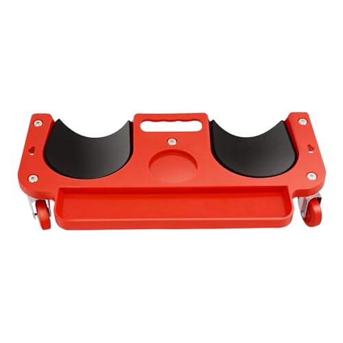 Heavy Duty Knee Mat with Wheels, Lightweight Knee Crawler, Supports up to 220lbs, Ergonomic Cushion for Mechanics, Builders & Gardeners, Includes Tool Tray & Carry Handle